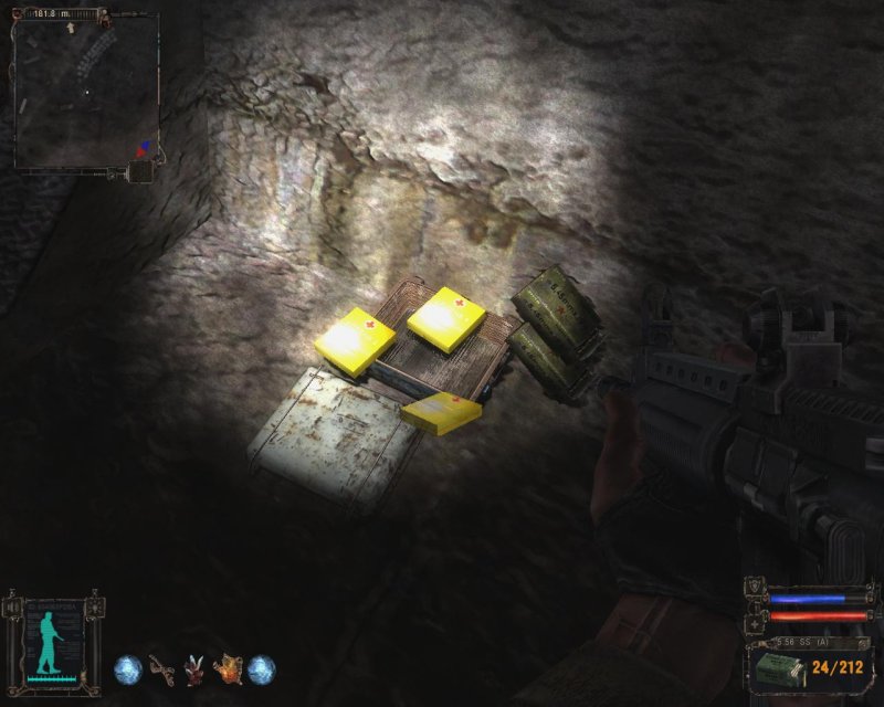 Metal box near tunnel entrance (Click image or link to go back)