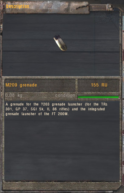 M209 Grenade (Click image or link to go back)
