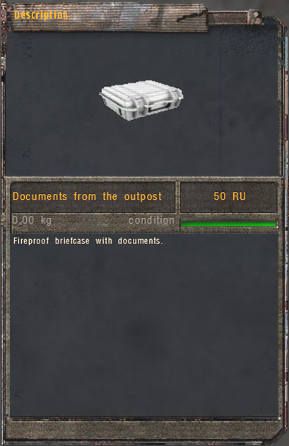 Documents from the outpost (Click image or link to go back)