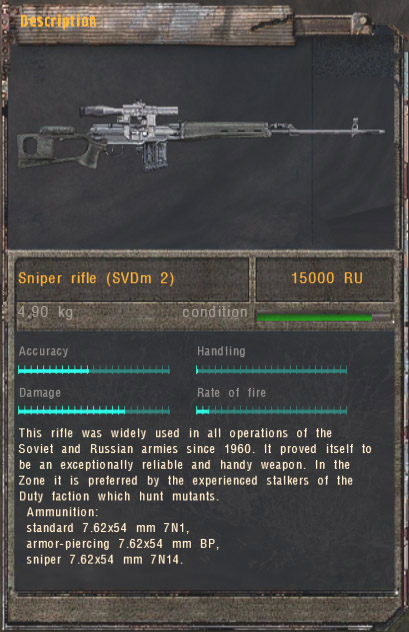 Sniper Rifle SVDm2 (Click image or link to go back)