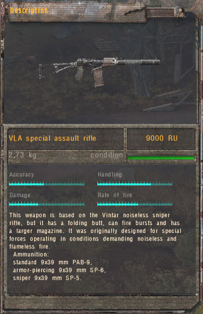 VLA Special Assault Rifle (Click image or link to go back)
