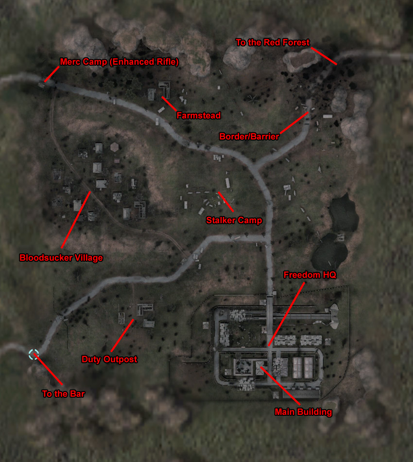 Map of Army Warehouses (Click image or link to go back)