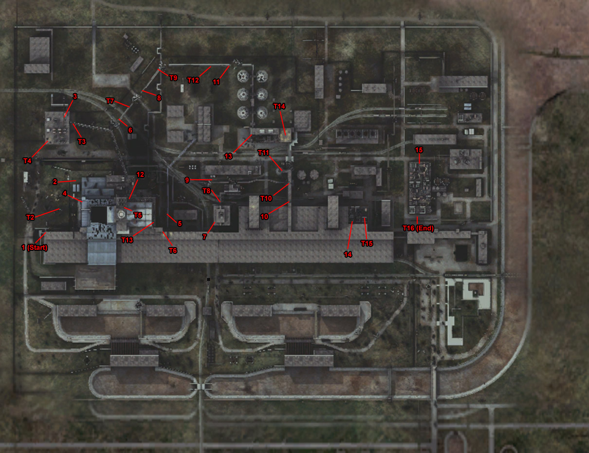Map of Chernobyl NPP, part 2. (Click image or link to go back)