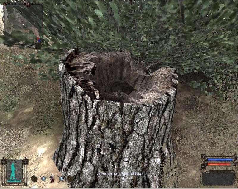 Stash: Stump with hole (Click image or link to go back)