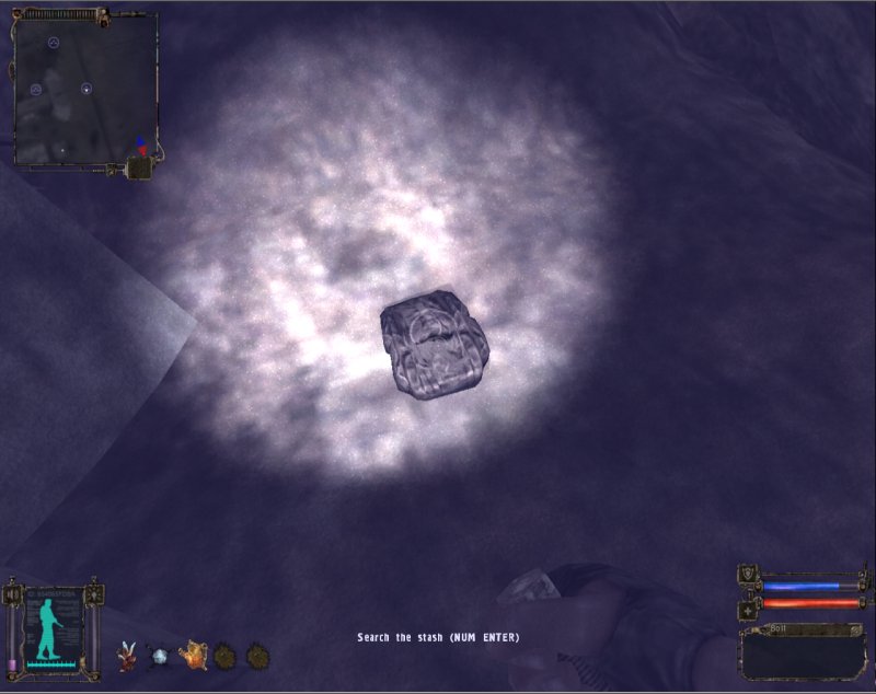 Stash: Backpack in the tunnel (Click image or link to go back)