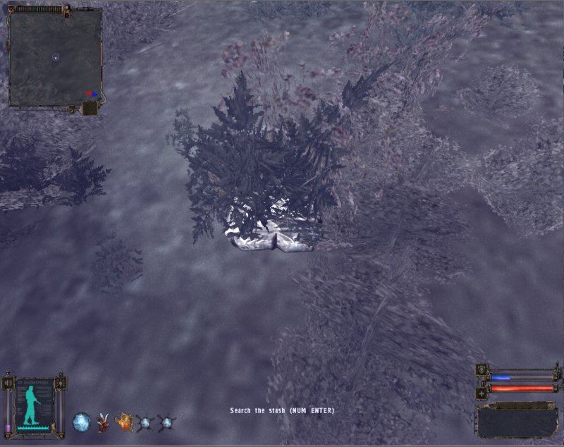 Stash: The backpack is near the village (Click image or link to go back)