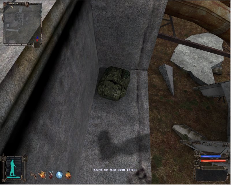 Stash: Backpack in the ruins (Click image or link to go back)